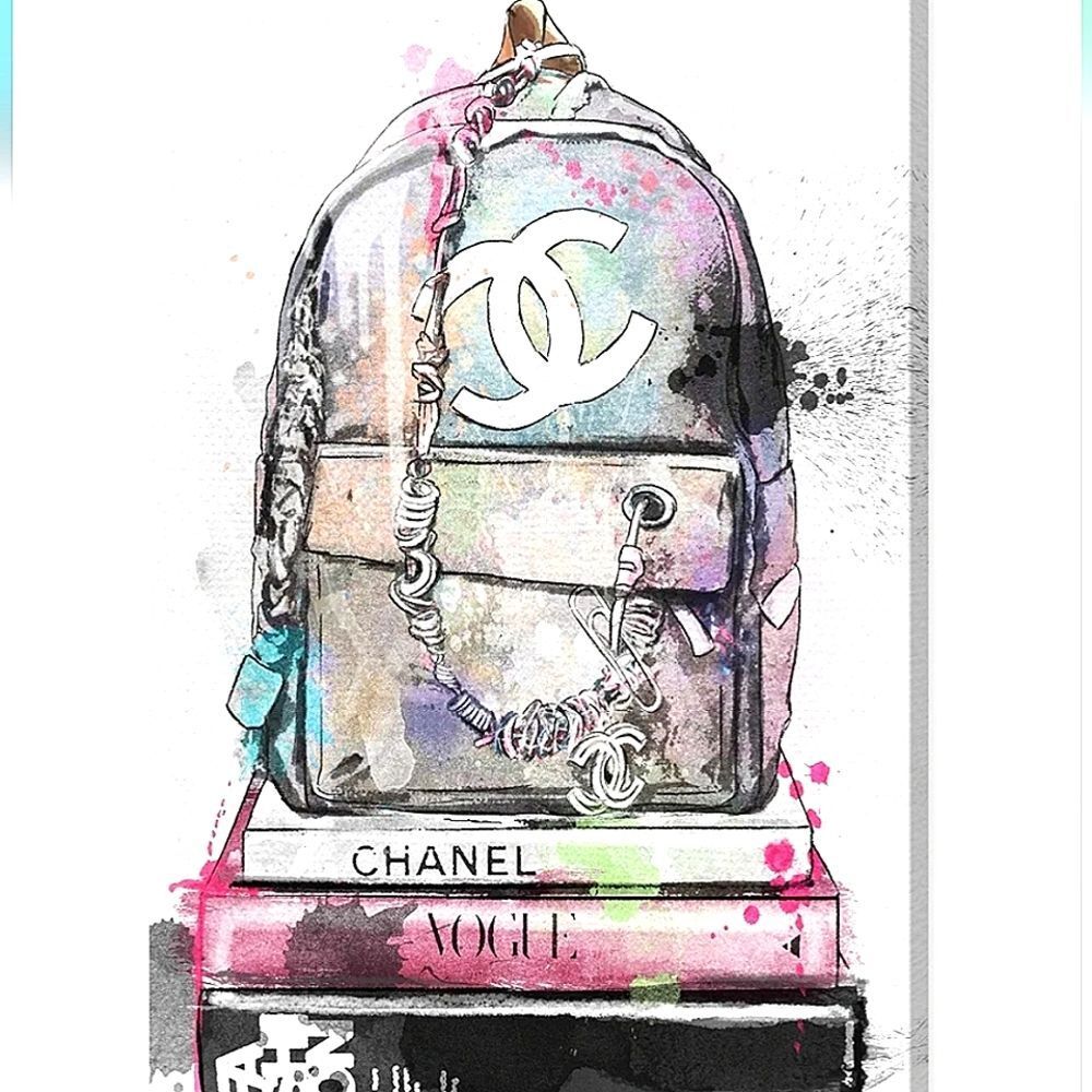 Design District Chanel School Of Fashion Canvas Wallβ Decor